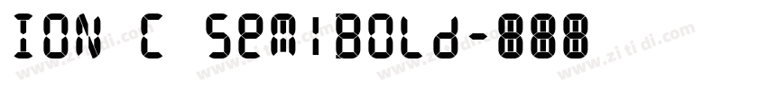 ION C SemiBold字体转换